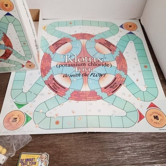 Vintage 80s Klotrix (Potassium Chloride ) Trivia Game Mead Johnson - Picture 13 of 15